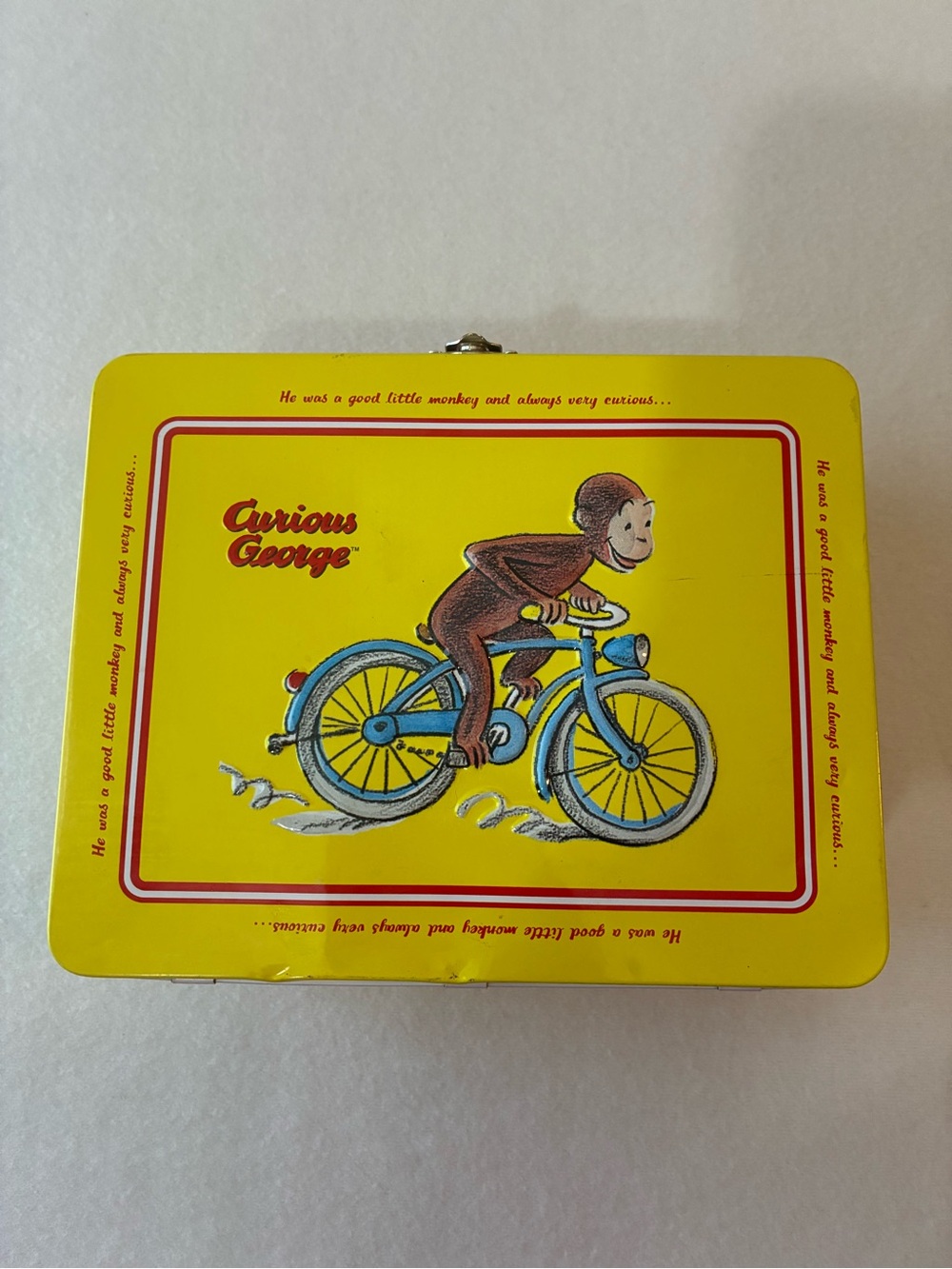 Vintage 1997 Curious George Metal Tin series 3